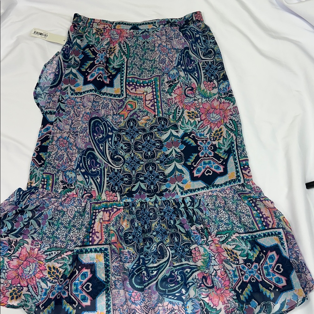 NWT Soft Surroundings Boho Patchwork Maxi Skirt F… - image 9